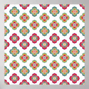 Poster Abstrait  Floral Arrière - plan, textu de surface