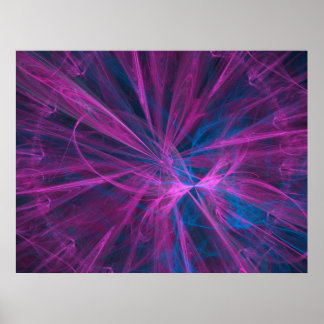 Poster abstrait fractal