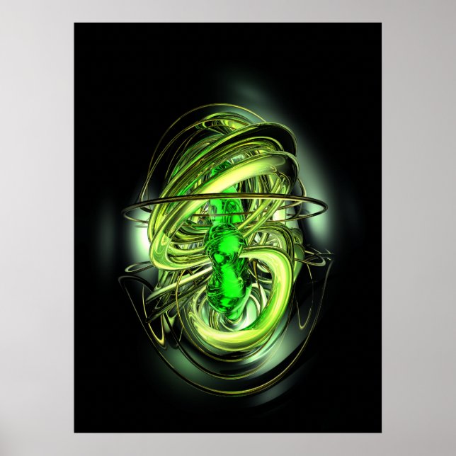 Poster Abstrait Gamma Ray Burst (Devant)
