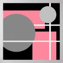 Abstrait gris rose noir blanc AP0001