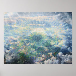 Poster Abstrait Iguana