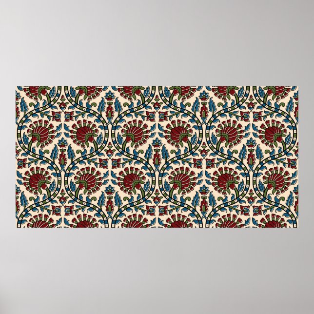 Poster abstrait main maxi imprimer design arrière - plan (Devant)