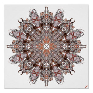 Poster Abstrait Mandala No. 3