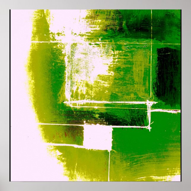 Poster Abstrait moderne Art moderne original (Devant)