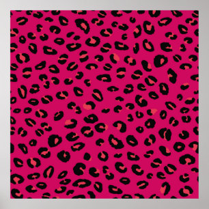 Poster Abstrait moderne léopard sans couture motif. Amima