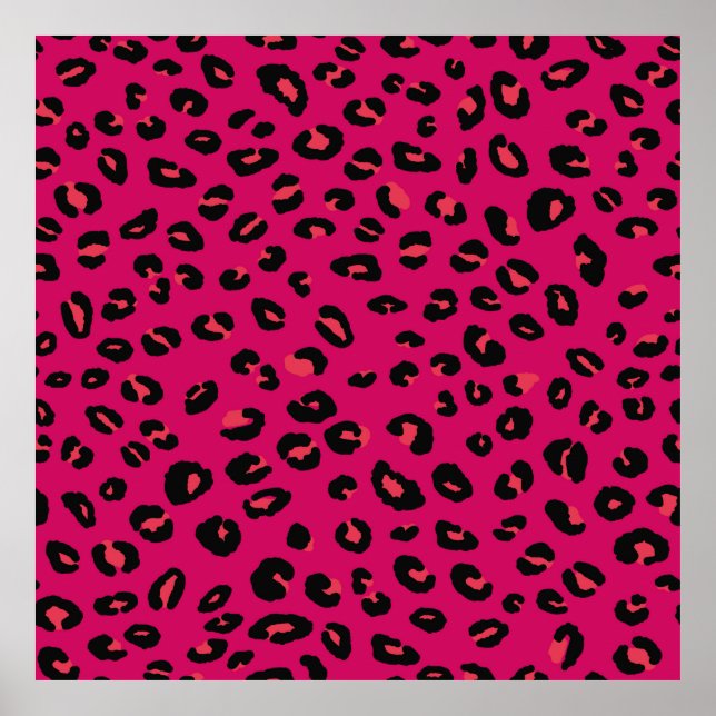 Poster Abstrait moderne léopard sans couture motif. Amima (Devant)