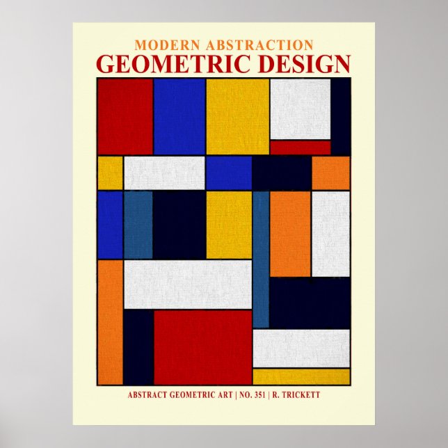 Poster Abstrait no 351 EP (Devant)