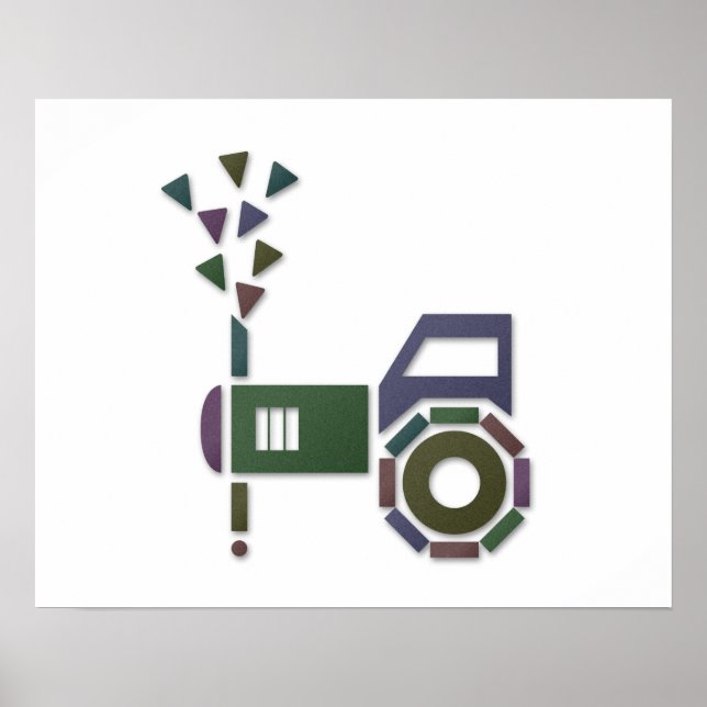 Poster Abstrait ou (Devant)