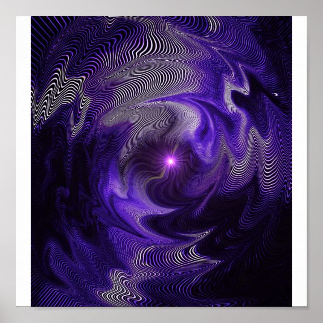 Poster Abstrait pourpre (Devant)