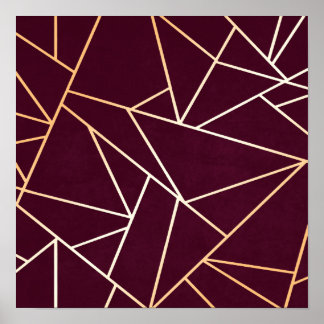 Poster Abstrait rouge