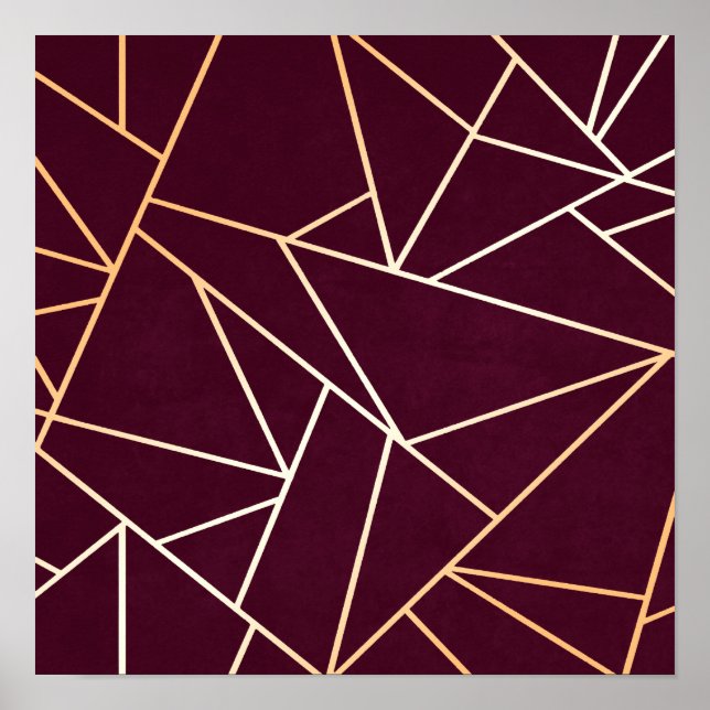 Poster Abstrait rouge (Devant)