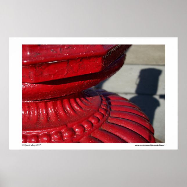 Poster Abstrait rouge (Devant)