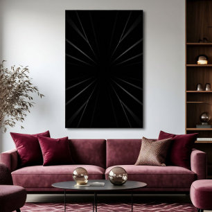 Poster Abstrait sombre radial