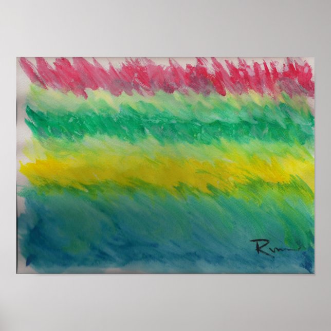 Poster Abstrait - Tempête avant le calme (Devant)
