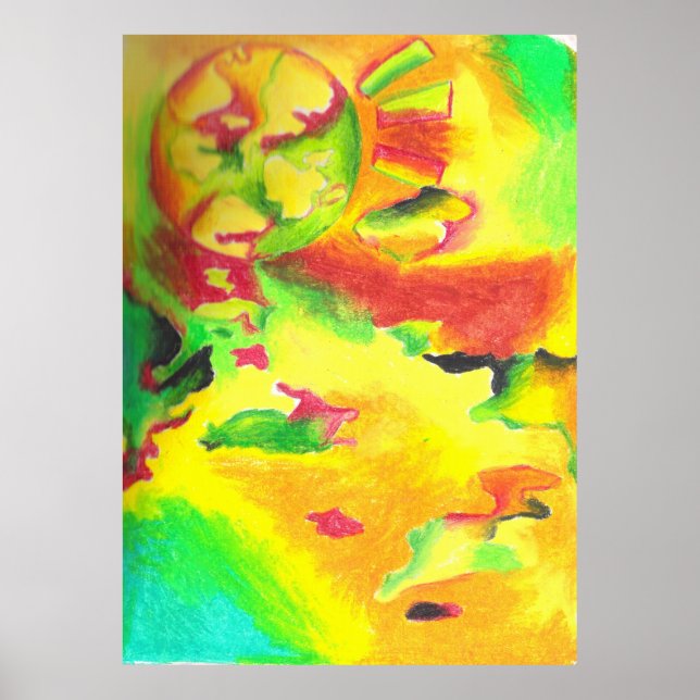 Poster Abstrait thermique par AnyaC (Devant)