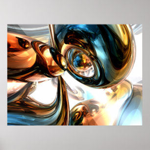Poster Abstrait Vins et Esprits