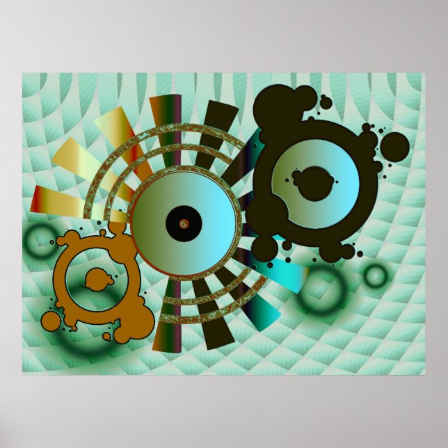 Poster Abstrait ViNYL (Devant)