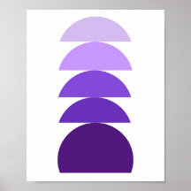 Poster Abstrait violet moderne