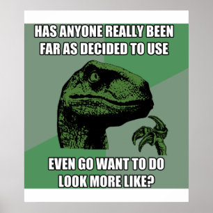 Poster Absurdité de Philosoraptor