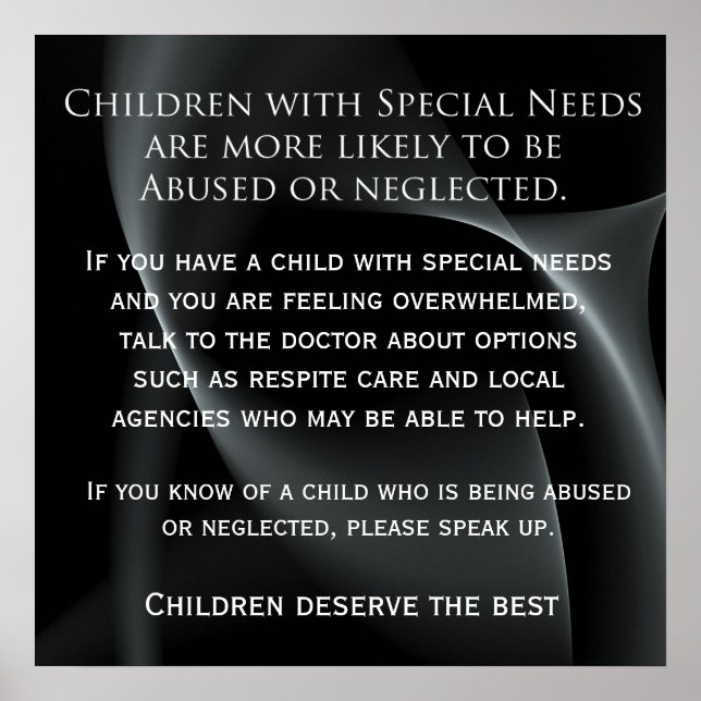 Poster Abus de besoins spéciaux Rappel du patient (Devant)