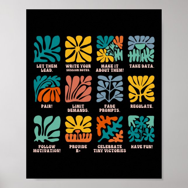 Poster Aby Analyste De Comportement Appliqué Autisme Lets (Devant)