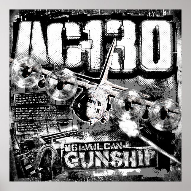 POSTER AC-130 (Devant)