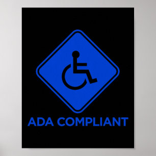 Poster Ac Conformité ADA Accessibilité Désactivée Conform