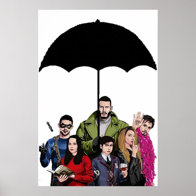 Poster Académie des parapluies (Devant)