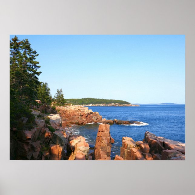 Poster Acadia Rocky Beach près de Thunder Hole (Devant)