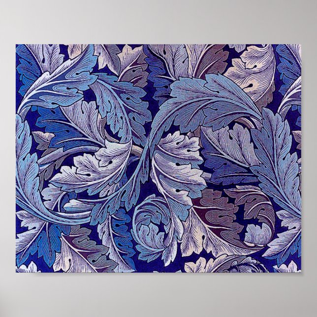 Poster Acanthus Purple, William Morris (Devant)