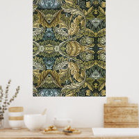 Acanthus Vintage Floral Pattern par William Morris