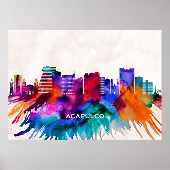 Poster Acapulco Skyline (Devant)