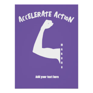 Poster Accélérer l'action 8 mars Journée de la femme 2025