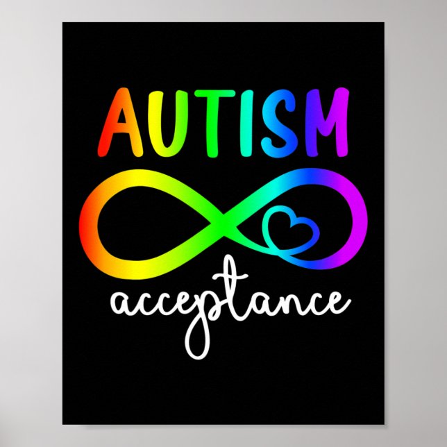 Poster Acceptation Infinité Sensibilisation sur l'autisme (Devant)