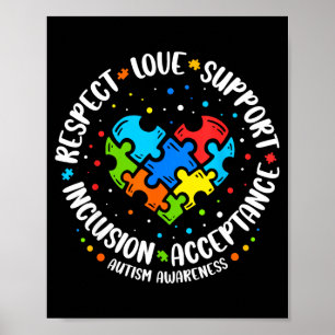 Poster Accepter Comprendre Amour pour Femme Enseignant Au