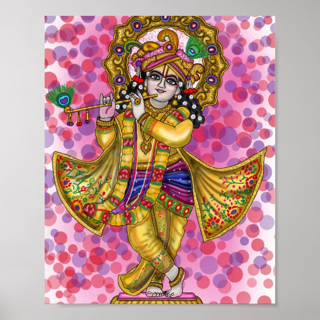 Poster Accessoires de Lord Krishna (Devant)