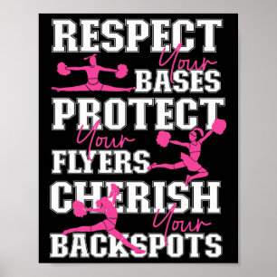 Poster Acclamations Cheerleading Respectez Votre Ses Prot