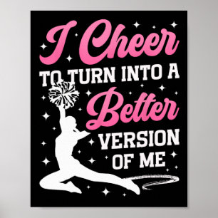 Poster Acclamer Cheerleading Je Acclame Pour Devenir Un M