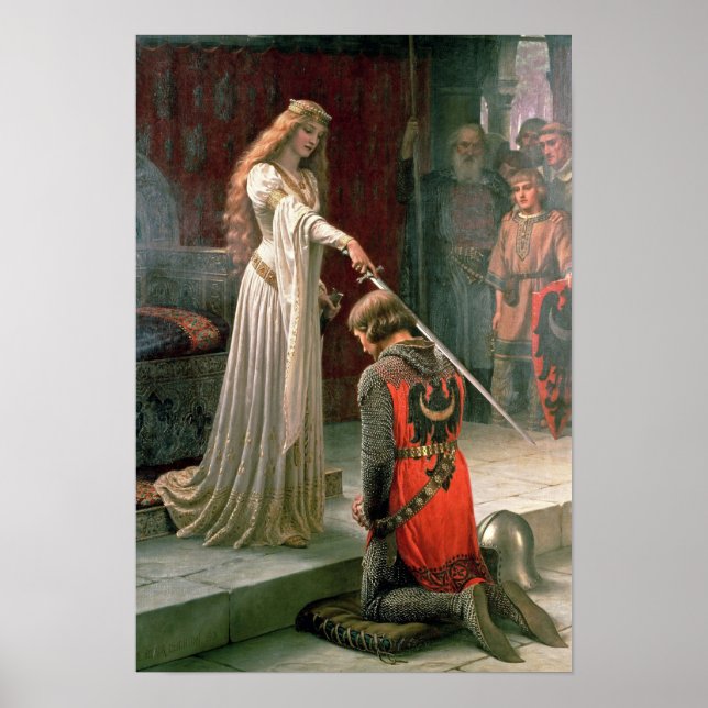 Poster Accolade by Edmund Blair Leighton (Devant)