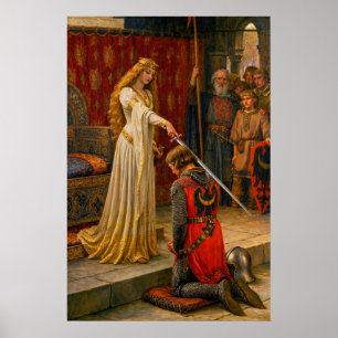 Poster Accolade par Edmund Blair Leighton