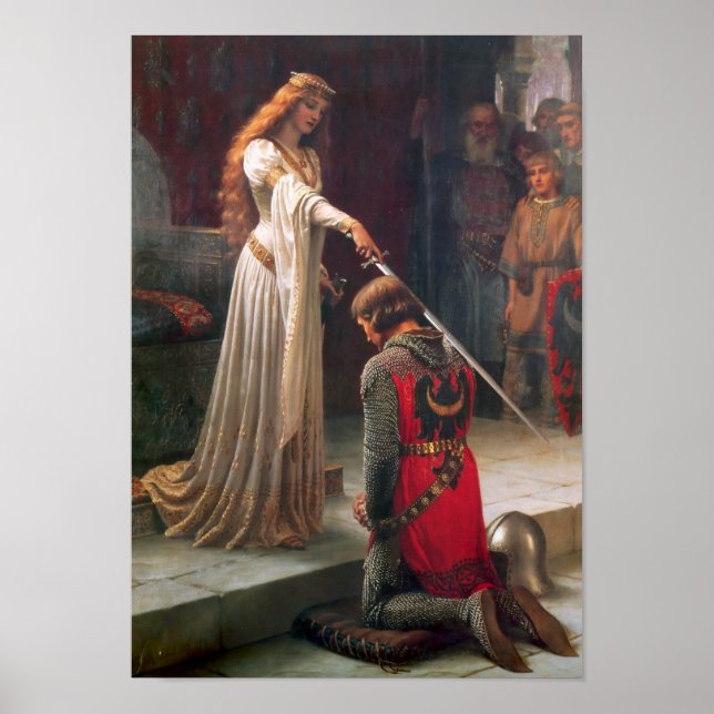 Poster Accolade par Edmund Blair Leighton (Devant)