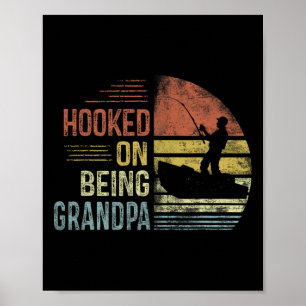 Poster Accompagné D'Être Grand-Père Gifts Pêche Grand-Pèr