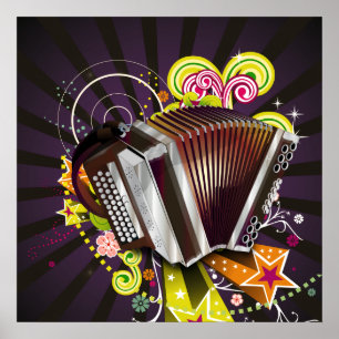 Poster Accordéon