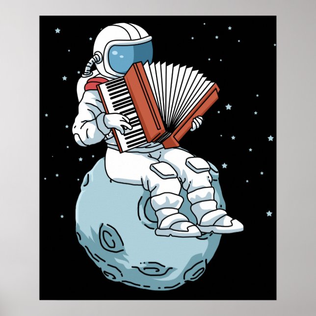 Poster Accordion Cadeau Hommes Accordion Musique Cadeau A (Devant)