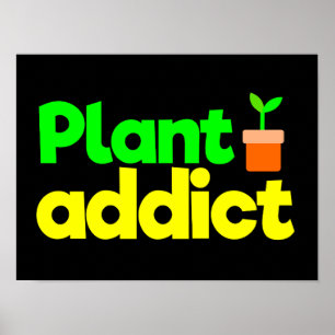 Poster accro plante