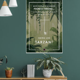 Poster Accrocher sur un fil