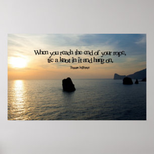 Poster Accrochez-Vous À L'Impression De L'Affiche Inspira