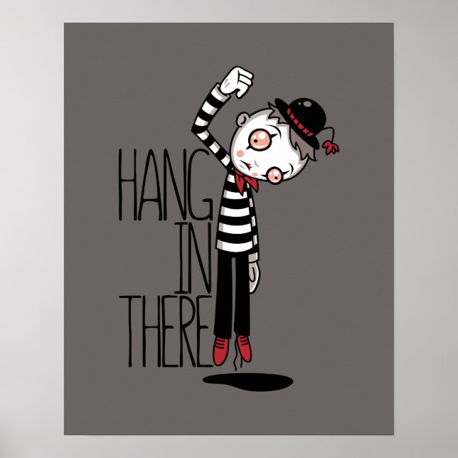 Poster Accrochez-Vous Là Mime (Devant)