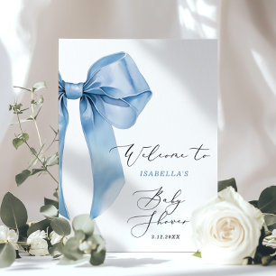 Poster Accueil Arc Bleu Baby Shower Oh Boy