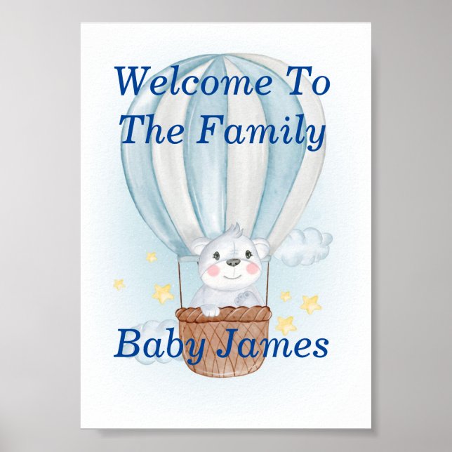 Poster Accueil Bébé En Famille (Devant)